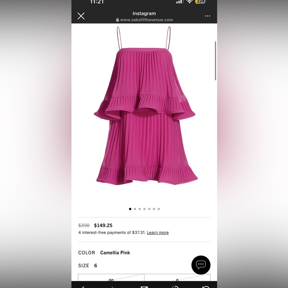 pink amur dress